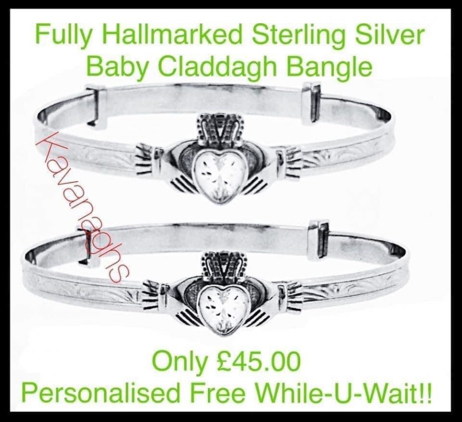 Baby Claddagh Bangle